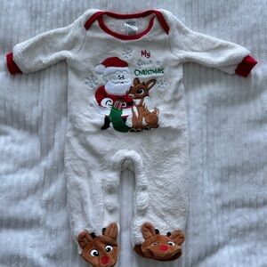 Festive Christmas Kids One Piece Pajama